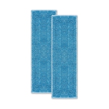 Moppy Genel Microfiber Bez Seti 2'li, Tüm Yüzeyler İçin Uygun, Makinede Yıkanabilir, Pamuklu, Mavi Çok Renkli
