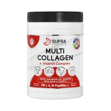 Multi Kolajen + Multi Vitamin Toz Formül 5 Tip Kolajen Ve Vitamin Kompleksi Biotin, Selenyum, Çinko, Hyaluronik Asit