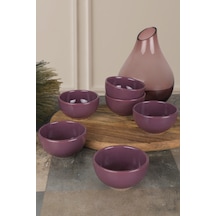 Keramika Mor Bulut Çerezlik Sosluk 8 CM 6 Adet