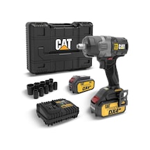 Cat Dx7020.1 18volt 4.0 Ah Çift Akülü Kömürsüz 700/880nm Profesyonel Şarjlı Somun Sıkma + 10 Adet Lo