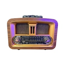 Mcg Taşınabilir Klasik Am/fm/sw Retro Ev Radyo Usb İle Şarj Olabilen Retro Radyo