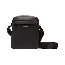 Erkek Fermuarlı Ön Cepli Ayarlanabilir Kayışlı Siyah Omuz Çantası Lv04d3083g-ub1-8791 Siyah