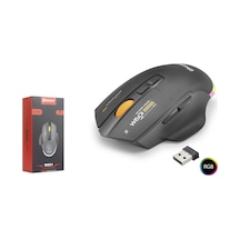 Mkespn W601b Tri Mode Rgb Gaming Mouse 12800 Dpı 7 Tuş Makro 1000hz Siyah Diğer