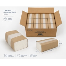 Z Katlama Dispenser Havlu 100'lü 1 Kolide 12 Paket Z Katlı Kağıt Havlu