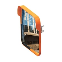 Trafik Güvenlik Aynası 80 Cm Kare Dış Mekan Aynası Otopark Ayna 60x80 Cm Kare Sarı