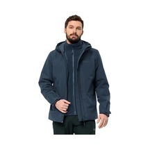 Jack Wolfskin Taubenberg 3ın1 Jkt M 1115311-out Ckt Mıdnıght Erkek Mont Lacivert