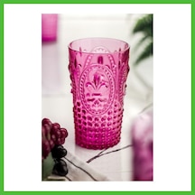Vaveni Akrilik Pembe Tekli Uzun Bardak & Su Meşrubat Bardağı 750 Ml Büyük Boy & Cam Değildir Arz