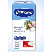 Canped Belbantlı Yetişkin Hasta Bezi Büyük Boy L 7'Li Canped Belbantlı Yetişkin Hasta Bezi Büyük Boy L 7'Li