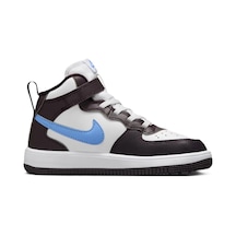 Nike Force 1 Mid Easyon Af1 Leather Unisex Sneaker White Unisex Lastik Bağcıklı Hakiki Deri Bilekli Günlük Spor Ayakkabı Beyaz Beyaz