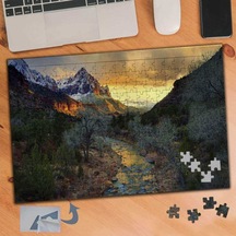Dağın Arasında Akarsu Yolu 240 Parça Puzzle Yapboz Tablo-436