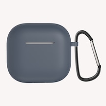 Ekılıf - Airpods 4. Nesil Uyumlu - Kılıf Standart Silikon Kılıf - Lacivert - T34261 Lacivert
