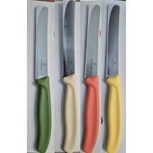 Vctgr-victorinox 9.7056.80e1 11cm 4'lü Yeni Renkli Tırtıklı Domates Bıçak Set