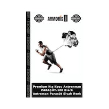 Premium Hız Koşu Antrenman Paraşüt-100 Black Antreman Paraşüt Siyah Renk