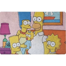 The Simpsons Temalı Dekoratif Çok Amaçlı Paspas Kapı Önü Banyo Çok Renkli