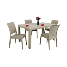 Luna Elit Rattan 90x150 4 Kişilik Elit Sandalye Masa Takımı Çölbeji Luna Elit Rattan 90x150 4 Kişilik Elit Sandalye Masa Takımı Çölbeji