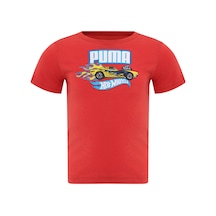 Puma X Hot Wheels Graphic Kırmızı Erkek Çocuk Kısa Kol T-shirt 000000000102230701 KIrmızı