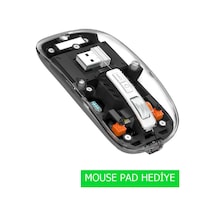 Redmi K Pad 8.8" Uyumlu Şeffaf Tasarım Sessiz Kablosuz Mouse Diğer Redmi K Pad 8.8" Uyumlu Şeffaf Tasarım Sessiz Kablosuz Mouse Diğer
