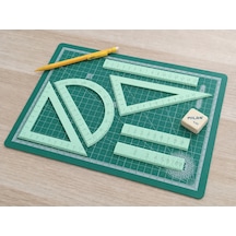 3d Baskı Geometri Cetvel Seti - İletki, Gönye Ve Ölçüm Araçları - Mint