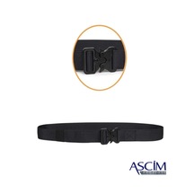Ascim Ayarlanabilir Taktik Kemer Poly-metal Tokalı Dayanıklı Outdoor & Günlük Pantolon Kemeri 3.5 Cm / 145 Cm Siyah