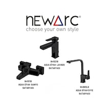 Newarc Aqua 941511B + 941521B + 941881LB Batarya Set Siyah