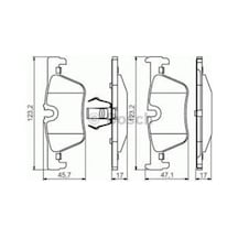 0986495289 Disk Balata Arka Bmw F20 F30 116 118 120 D 2010