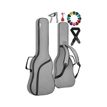 Midex Elc-40pak Case Elektro Gitar Çantası Gigbag Su Geçirmez Kalın Kılıf Çanta Askı Capo