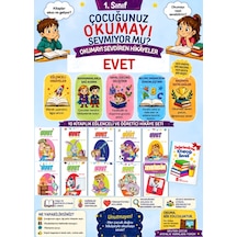 1.sınıflar İçin Okumayı Eğlenceli Hale Getiren 10'lu Hikaye Seti Maskot Çocuk