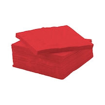 IKEA FANTASTISK 50 ADET 3 KATLI PEÇETE 24x24 CM - KIRMIZI