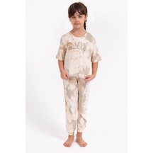 Arnetta 1808 Garson Cool Girl Fildişi Salaş Kız Çocuk Pijama Takımı 001