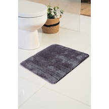 Buççin Online Mağaza Akrilik Brinita Antrasit 55x50 Cm Banyo Paspası Akrilik Kalın 12 Mm + Siyah Çok Renkli