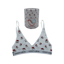Gost Liria Chickeen Desenli Kadın Bralet Beyaz
