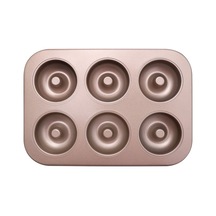 Ulzyvf Tepsisi Tabak Poşet Pişirme Karbon Kalıbı Donut Paslanmaz Altın 1 Adet Altın