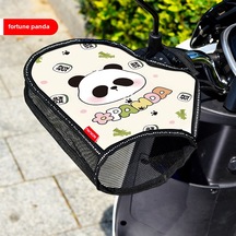 Skycity Motorsiklet Ve Elektrikli Araçlar İçin Yazlık Uv Koruma, Su Geçirmez Isı Yalıtımı Eldiven Kolluk Şanslı Panda, Tek Boyut