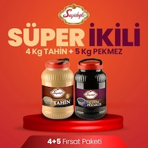 Seyidoğlu Tahin 4000 G & Üzüm Pekmezi 5 Kg Kova Takım Set