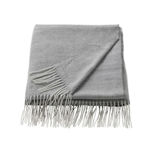 Tv Battaniye,Koltuk Örtü MeridyenDukkan Püsküllü Örtü IKEA Gri Renk 120x160 cm