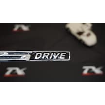 Bmw S Drive Krom Metal Bagaj Logo 3M 3D