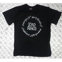 Stoned&Fame Siyah Yüzüklerin Efendisi Baskılı T-shirt SIYAH