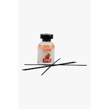 Nesrin 120 Ml Çubuklu Oda Kokusu Şeftali Bambu Koku, Kalıcı Ortam Kokusu Ve Dekoratif Cam Şişe - 8690352728213se
