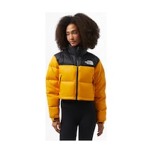 The North Face Nuptse Kadın Kısa Sarı Mont