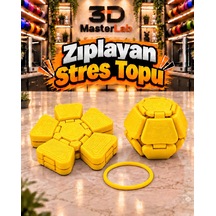 Zıplayan Stres Topu Clicker Stres Topu Lastik Mekanizmalı 3d Baskı Mekanik Fidget Oyuncak Ms-9