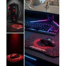 Mey İthalat Ergonomik Gaming Mouse Ve Mousepad 3 Dpı Ayarlı Led Işıklı Tasarım