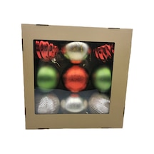 Tarrington House Parlak Mat 15cm 9'lu Bsc Color Yılbaşı Süsü