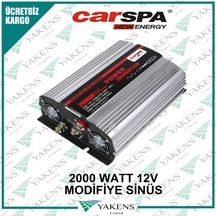 2000 Watt 12V Modifiye  Sinüs Inverter Carspa