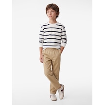 Koton Pamuklu Gabardin Pantolon Beli Lastikli Cepli Deve Tüyü 7wkb40050tw Taba