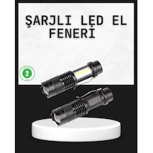 Odak Ayarlı 2000 Lümen Şarjlı Led El Feneri Diğer