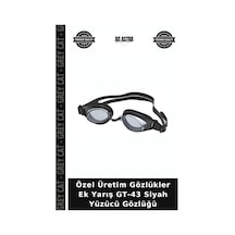 Özel Üretim Gözlükler Ek Yarış Gt-43 Siyah Yüzücü Gözlüğü