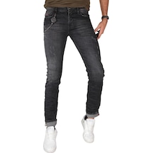 Erkek Likralı Dar Kesim Zincirli Kot Pantolon