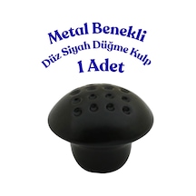 Klc Metal Benekli Yuvarlak Siyah Düğme Kulp - Çocuk Odası, Mutfak Ve Dolap İçin Modern Çekmece Kulbu Benekli Siyah Benekli Siyah