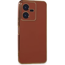 Vivo Y22 2022 Kılıf Şık Ve Parlak Silikon Kapak Ryc/volet Kirmizi