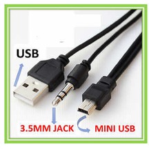 5 Pin Mini Usb Aux Stereo 3.5 MM To Usb Ses Bombası Bluetooth Spea